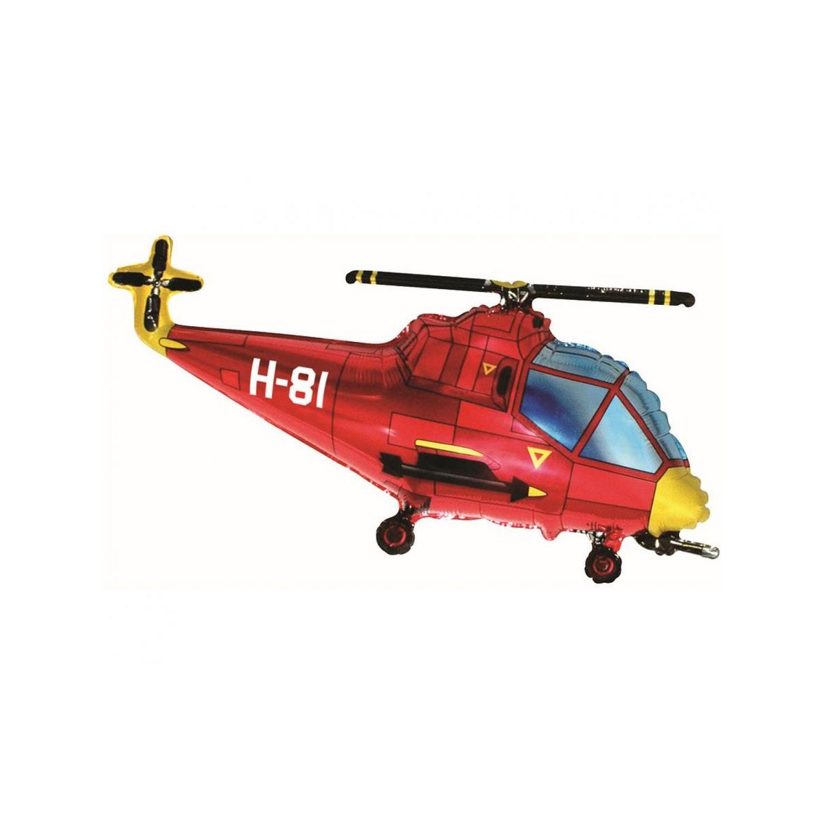 Balon foliowy Helikopter (czerwony) 24cal Godan (B901667R)