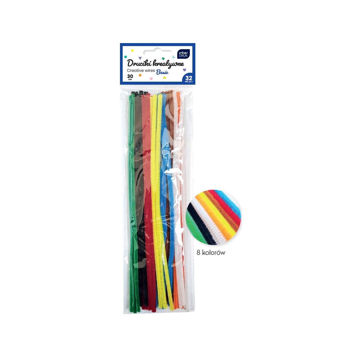 Drucik BASIC 5902277356901 kolor: mix 300mm 32 szt Interdruk (30cm 32 szt)
