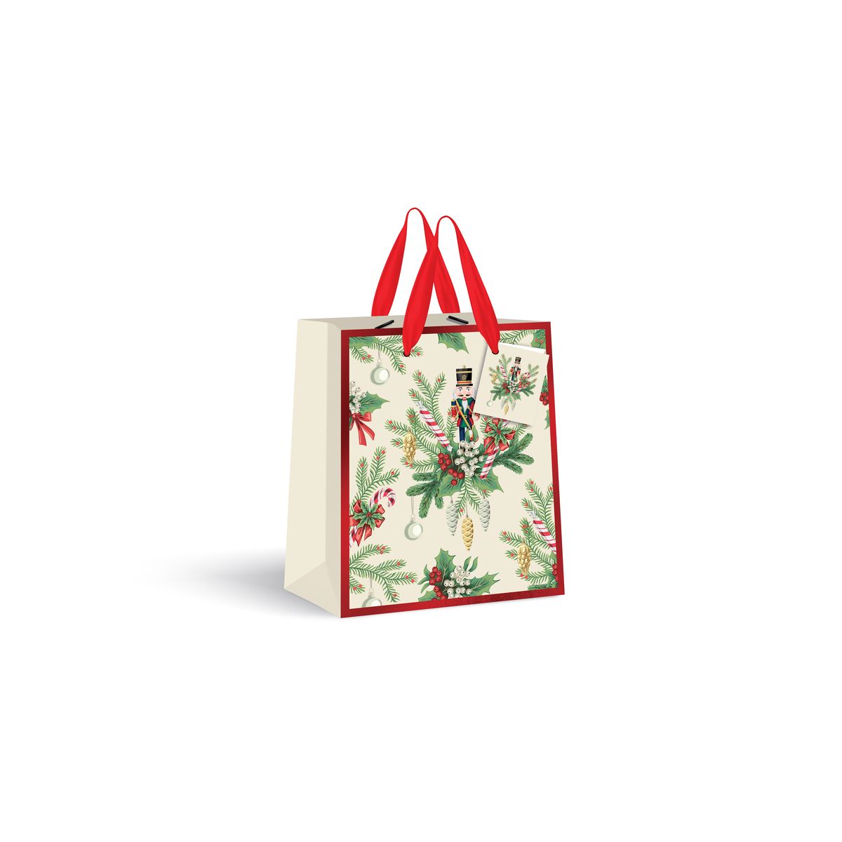 Torba prezentowa mała CREAM BOŻE NARODZENIE [mm:] 180x230x 100 Interdruk (190G)