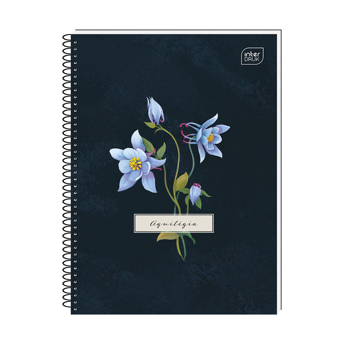 Kołozeszyt (kołonotatnik) Hybrid Fiori A6 80k. 70g krata Interdruk