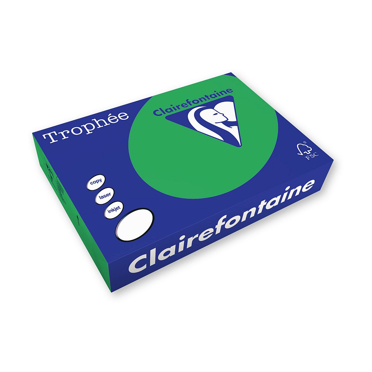 Papier kolorowy 1991 A4 zielony 500k. 80g Trophee (xca41991)