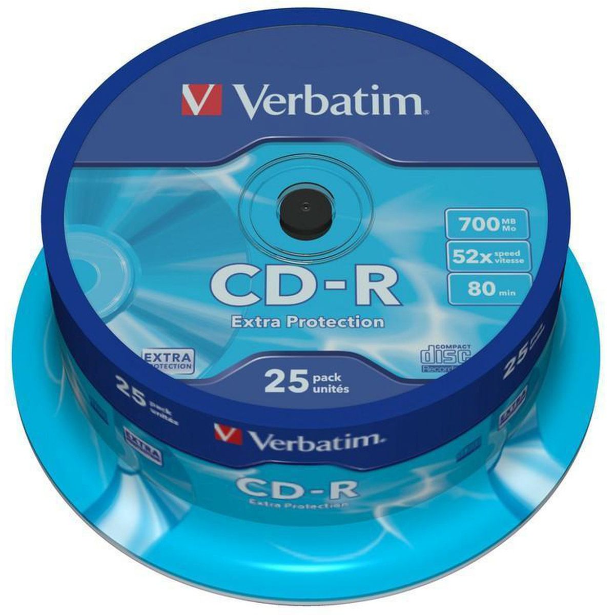 Płyta cd Verbatim CD-R cake 25 700MB x52