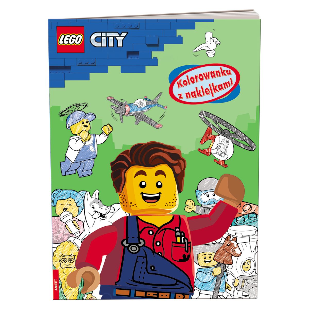 Książka dla dzieci Ameet LEGO? City. Kolorowanka z Naklejkami