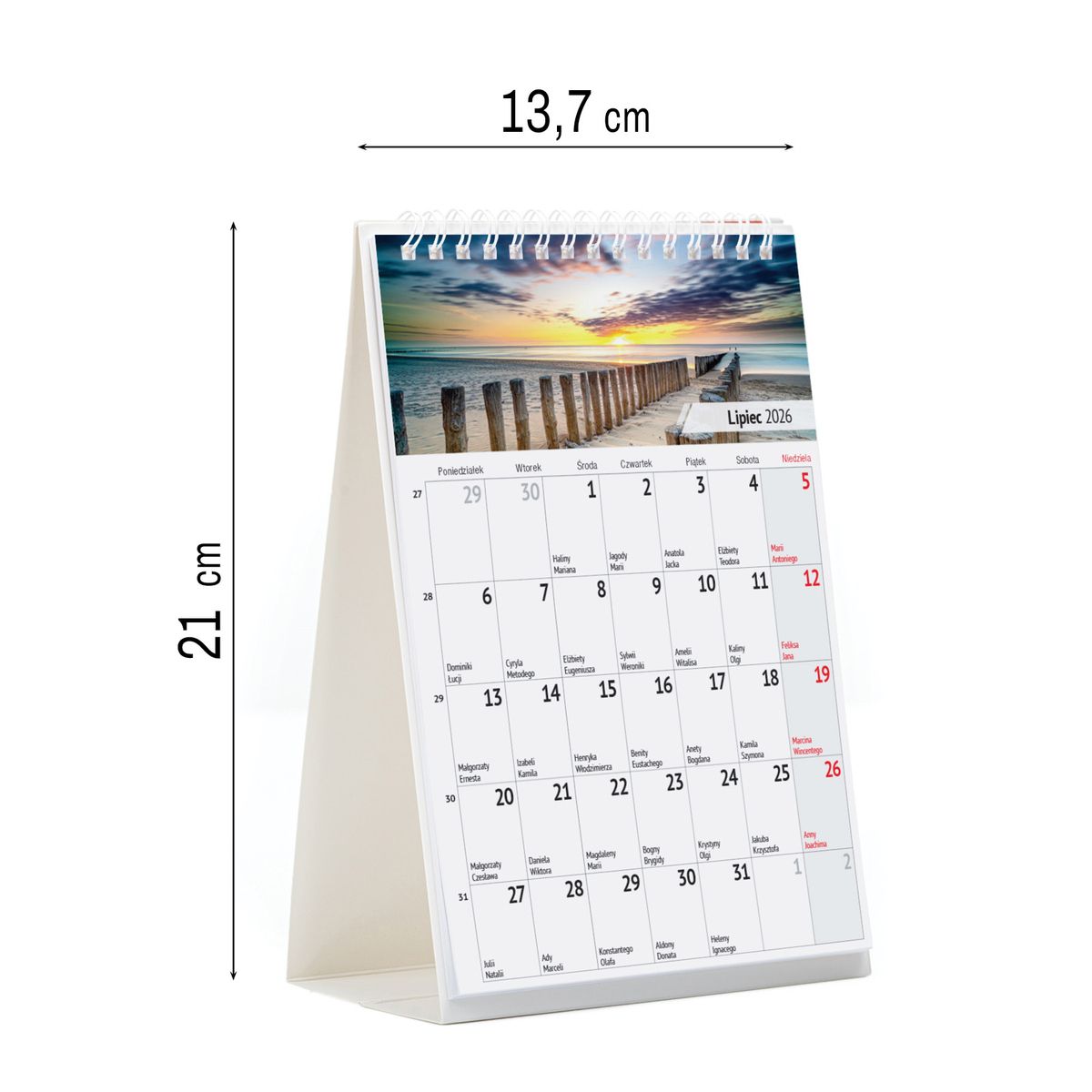 Kalendarz biurkowy (308046) k:510-83 miesięczny Pejzaże 240mm x 150mm Press (5904830713602)