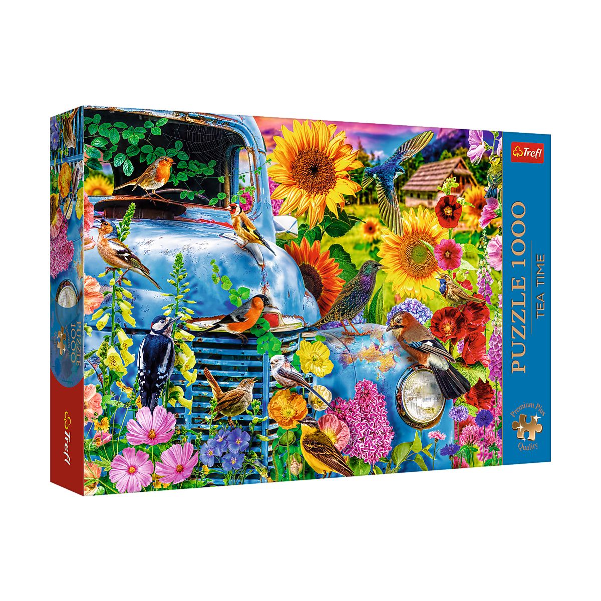 Puzzle Premium Plus Wiejska sielanka: Śpiewające Ptaki 1000 el. Trefl (10848)