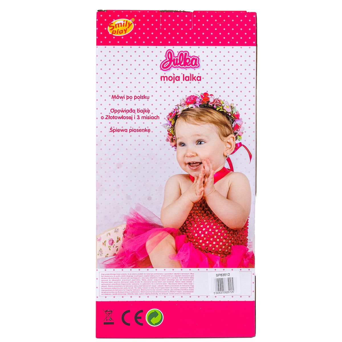 Lalka Julka z dźwiękiem [mm:] 390 Smily Play (SP83511)