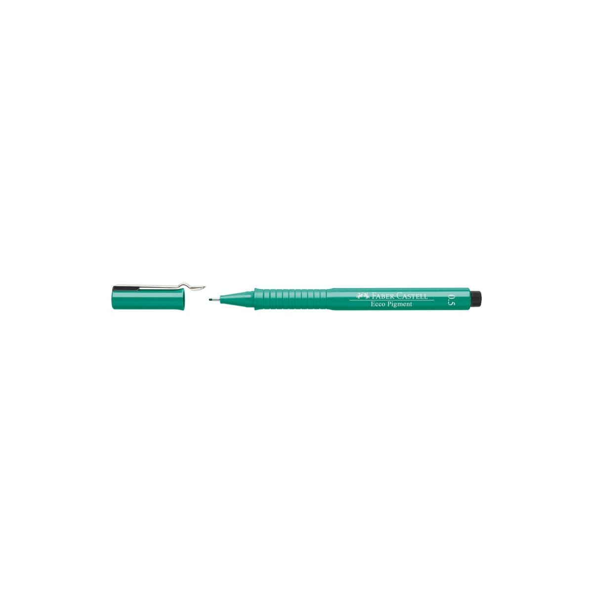 Cienkopis kreślarski Ecco Pigment zielony 0,5mm 1kol. Faber Castell (166563)