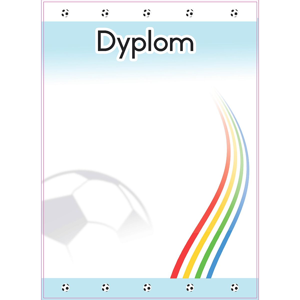 Dyplom Beniamin piłka A4 200g (6091462)