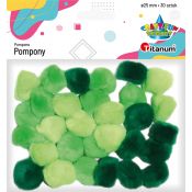 Pompony Titanum Craft-Fun Series zielony 30 szt (283065)