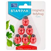 Magnes Starpak biedronki czerwony [mm:] 15x25 (438886) 6 sztuk