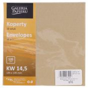 Koperta Galeria Papieru pearl złota p złoty [mm:] 145x145 (280715) 10 sztuk