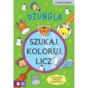 Książka dla dzieci Szukaj, koloruj i licz. Dżungla Aksjomat