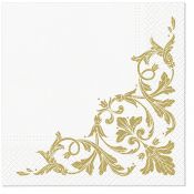 Serwetki Paw Motif GOLD mix nadruk bibuła [mm:] 330x330 (TL124609)