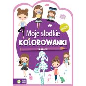 Książeczka edukacyjna Moje słodkie kolorowanki Modelki Zielona Sowa