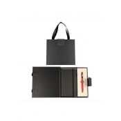 Zestaw piśmienniczy PREMIUM CLASSIC CZERWONO-ZŁOTY DŁUG.+NOTES W ETUI PREMIUM Cresco (8300232-CL07)