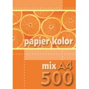 Papier kolorowy Kreska A4 mix 80g