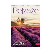 Kalendarz ścienny (401000) k:2915-377 16  stron wieloplanszowy A3 Press (PEJZAŻE)