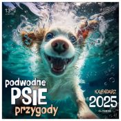 Kalendarz ścienny PODWODNIE PSIE PRZYGODY Press 33x33 330mm x 330mm (5904830713619)