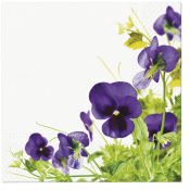 Serwetki Paw Tete Pansies Frame mix nadruk bibuła [mm:] 330x330 (TL121900)