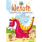 Książeczka edukacyjna WESOŁE LITERKI DO PISANIA 4-6 LAT Literka