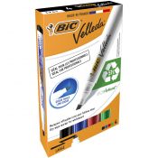 Marker suchościeralny Bic Velleda Ecolutions 1751 komplet 4 szt, mix 3,7-5,5mm ścięta końcówka (904950)