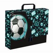 Teczka kartonowa na zatrzask Neon Football A4 czarny [mm:] 330x90 Unipap