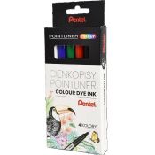 Cienkopis Pentel POINTLINER COLOUR mix 0,4mm 4kol. (S40-ST4PL)
