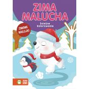 Książeczka edukacyjna Zima malucha. Śnieżne kolorowanie Zielona Sowa