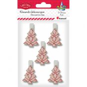 Ozdoba drewniana Titanum Craft-Fun Series klamerki XMAS choinki (18BR-39)