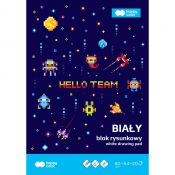 Blok rysunkowy Happy Color Pixi Planet A4 biały 20k (HA 3708 2030-0PP)