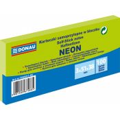 Notes samoprzylepny Donau Neon zielony 300k [mm:] 51x38 (7585011-06)