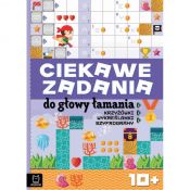 Książka dla dzieci Aksjomat Ciekawe zadania do głowy łamania. Krzyżówki, wykreślanki, szyfrogramy 10+