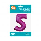 Balon foliowy Godan cyfra 7 srebrny 35 cm 45cal (FG-C35S7)