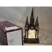 Lampion świąteczny LED kościół 32x13,5x9cm Adar (624542)