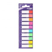 Zakładki indeksujące + linijka 12x45mmx 10 kol 5905658810559 200k [mm:] 12x45 Strigo (SSN037)
