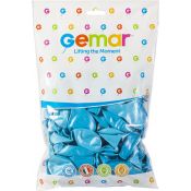 Balon gumowy metalizowany 12cal (GM110/bl/35)