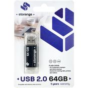 Pendrive Storange Black 64GB (STORANPEN64GBBK2.0)