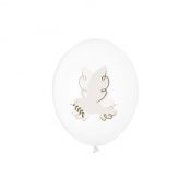 Balon gumowy Gołąb, Crystal Clear transparentny 300mm Partydeco (SB14C-204-000-6)