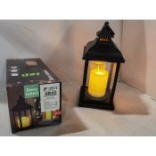 Lampka dekoracyjna z ruchomym płomieniem, czterokątna, 23x9cm Adar (624894)