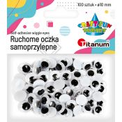 Oczka Craft-Fun Series samoprzylepne 10mm 100 szt Titanum