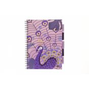 Kołozeszyt (kołonotatnik) Strigo PROJECT BOOK JUNGLA fioletowy B5 100k. 80g krata (PADS037)