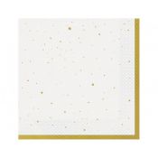 Serwetki Celebrate (złote), certyfikat FSC biały papier [mm:] 330x330 Godan (PW-SCZL)