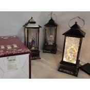 Lampion świąteczny LED z motywem świątecznym 28cm Adar (624559)