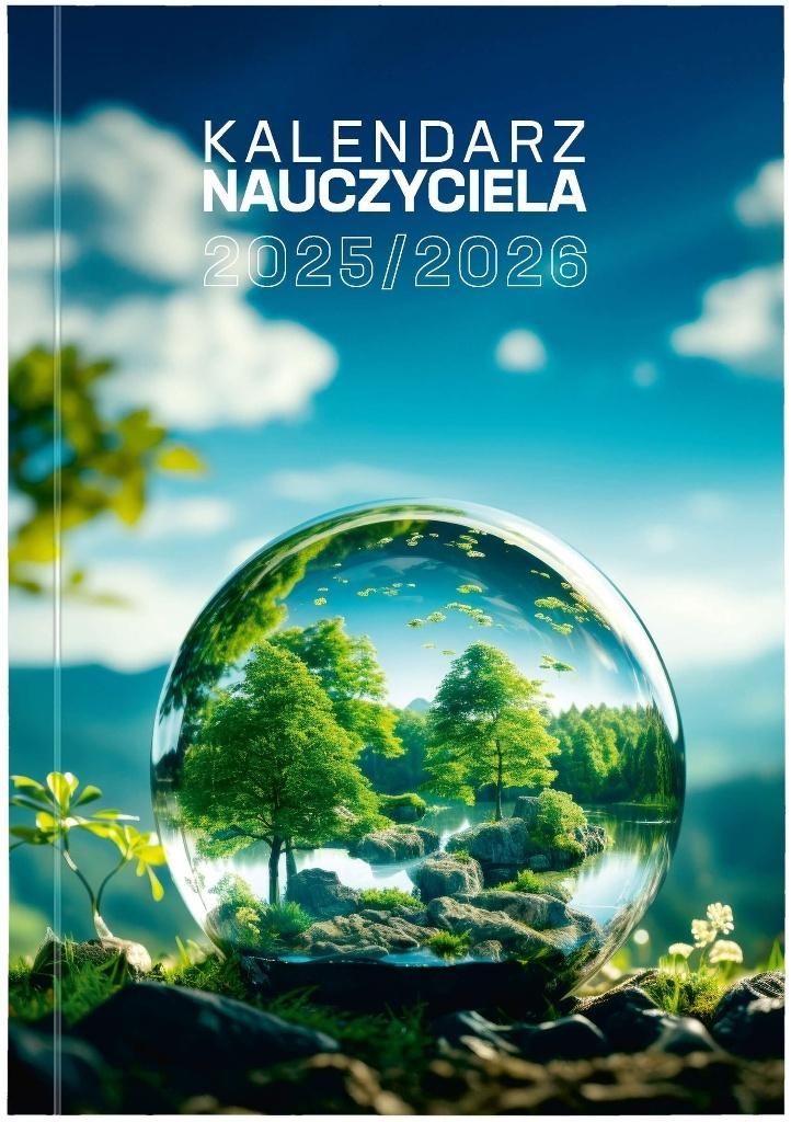 Kalendarz nauczyciela książkowy (terminarz) (403020) k:536-96 PCV EKO bezbarwny A5 Wydawnictwo Wokół Nas (A5TN078B)