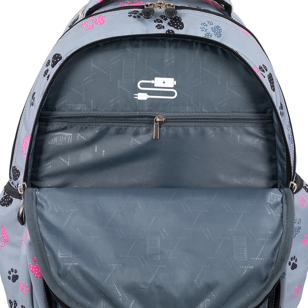 Plecak paws na kółkach TB-01 wkład St.Right (5903235655401)