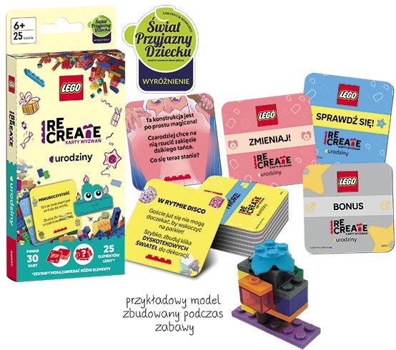 Książeczka edukacyjna LEGO® Recreate. Karty Wyzwań. Urodziny Ameet (ACP 6611)