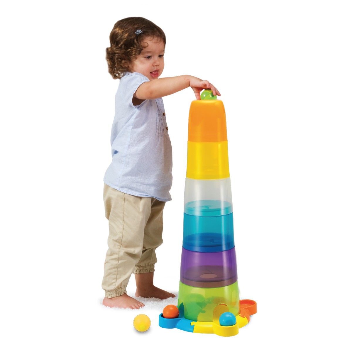 Układanka WIEŻA Z PIŁECZKAMI Smily Play (000737)