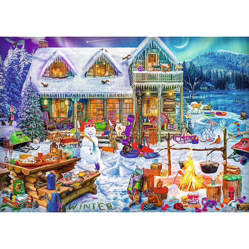 Puzzle Xmass Zimowy czas 1000 el. Trefl (10948)