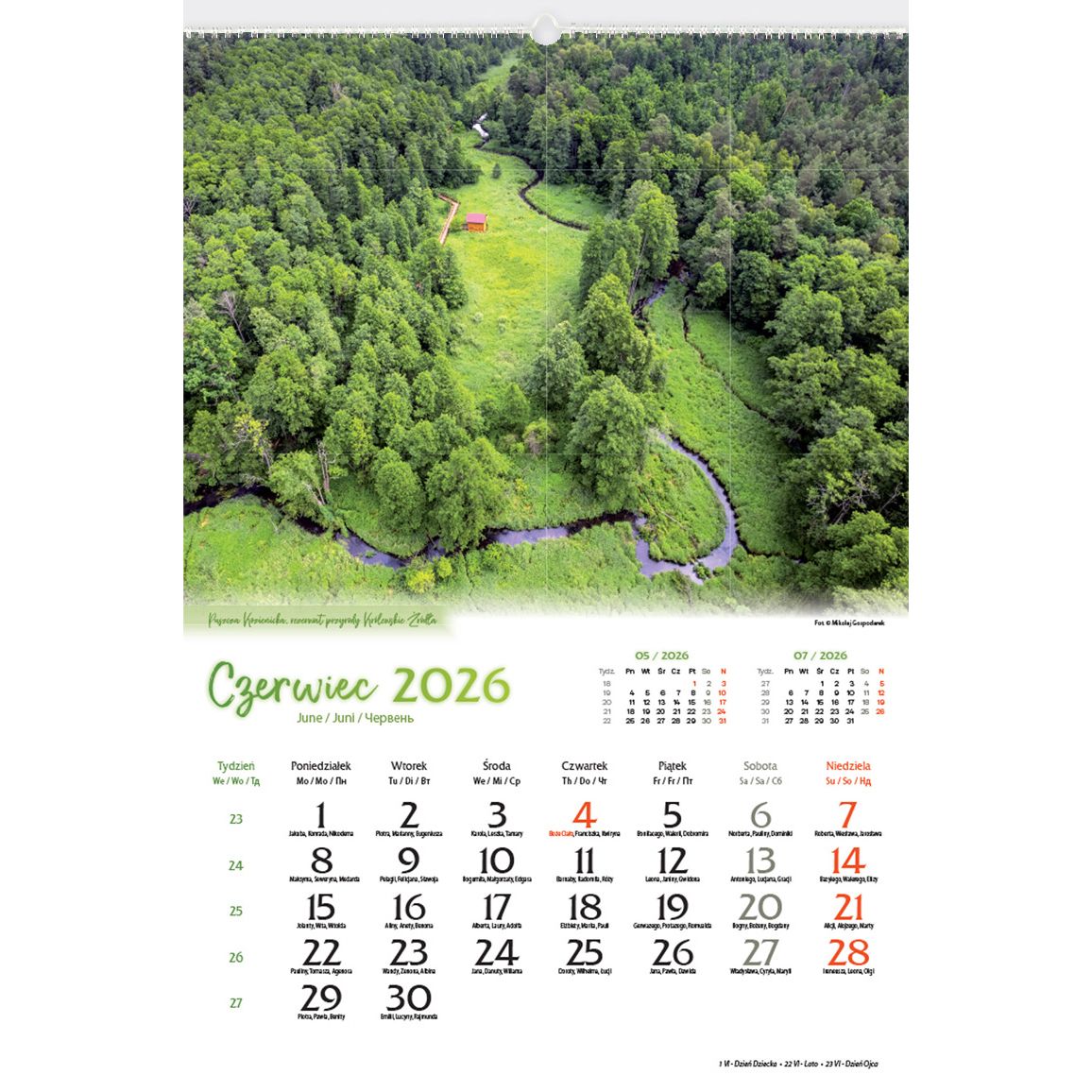 Kalendarz ścienny (401000) k:2915-377 13-planszowe 320mm x 470mm Lucrum (RW04)