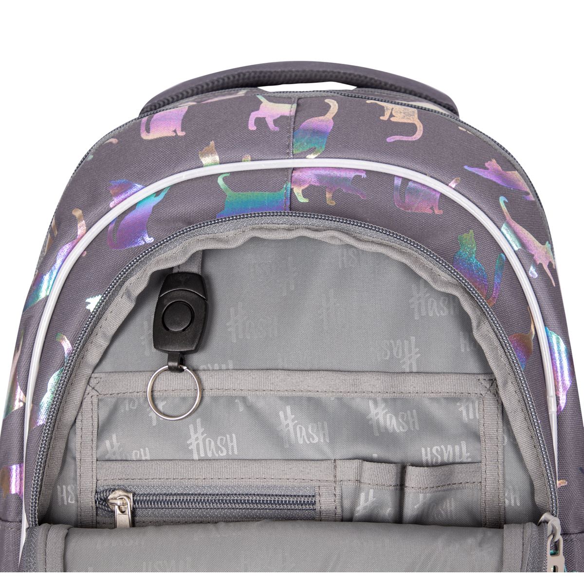 Plecak Holo effect ultraviolet cats Head (502022130)